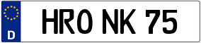 Truck License Plate
